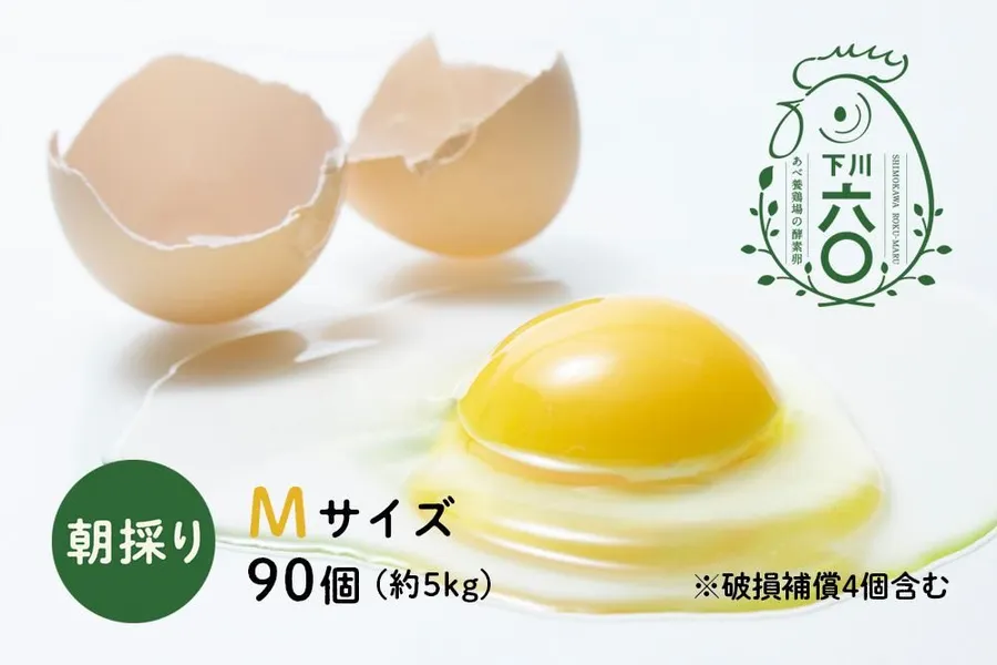 下川六〇酵素卵 Mサイズ 90個（約5kg）