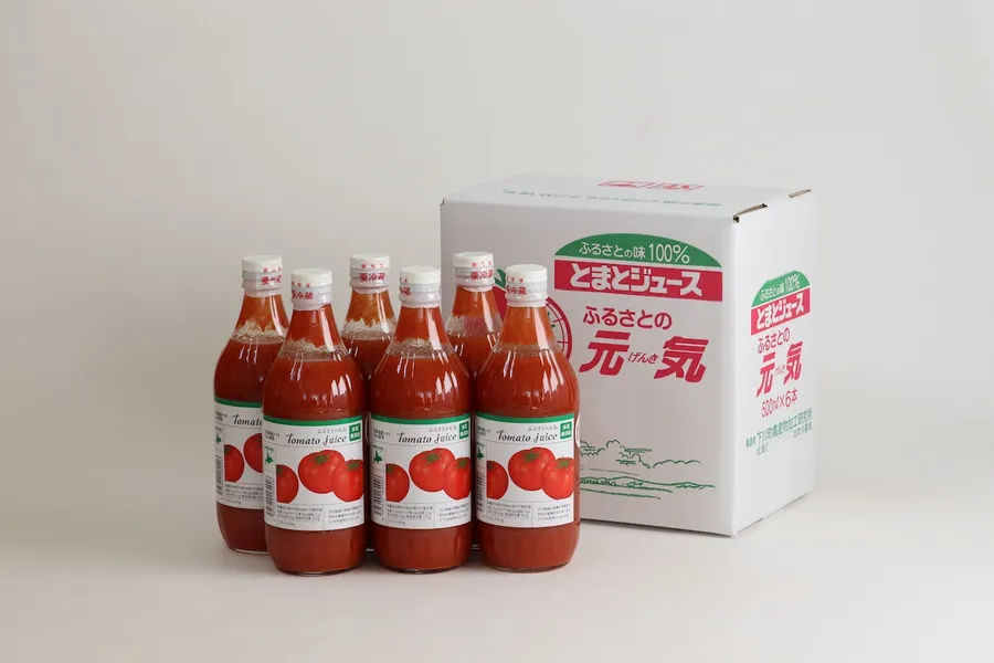 【食塩無添加】ふるさとの元気500ml×6本入【下川町産完熟トマトジュース】