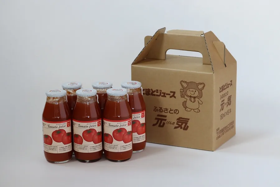 ふるさとの元気180ml 6本入【下川町産完熟トマトジュース】