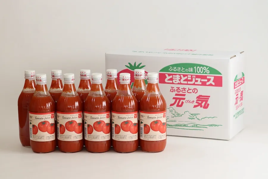 ふるさとの元気500ml×10本入【下川町産完熟トマトジュース】